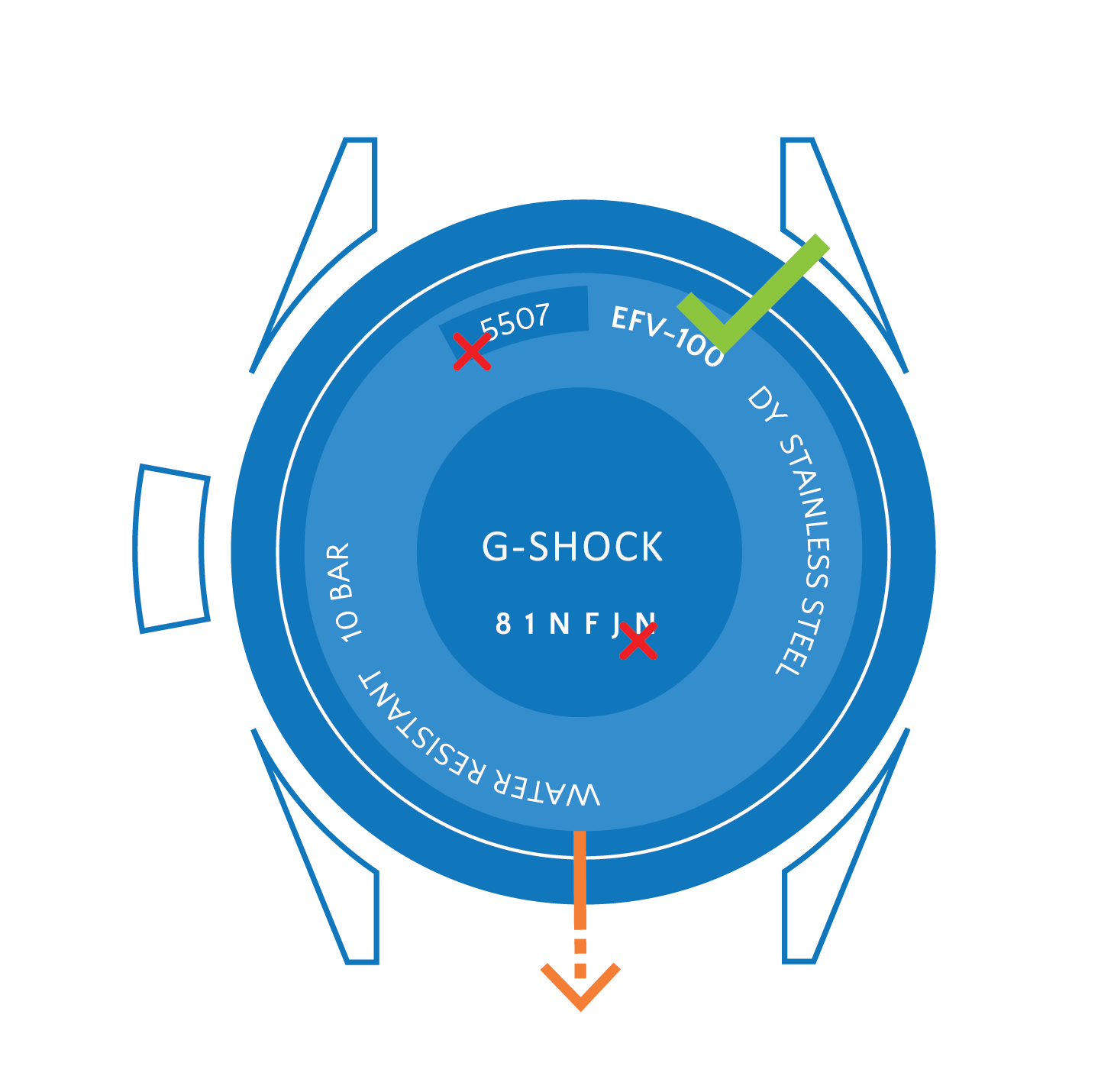 Marken Uhrenarmbänder G-Shock