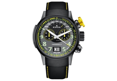 Edox Chronorally Limited Edition 38001 Uhrenarmband Schwarz