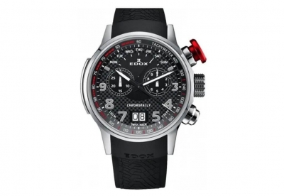 Edox Chronorally 38001-TIN Uhrenarmband Schwarz