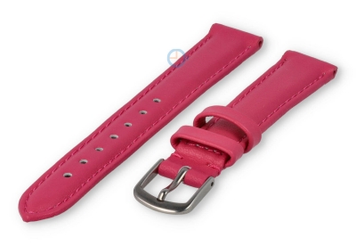 12mm Uhrenarmband glatt Leder - rosa