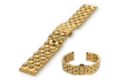 Uhrenarmband 22mm Gold Stahl BRT