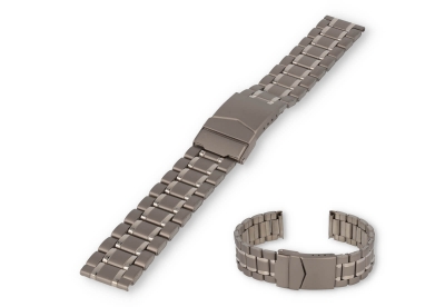 Titan Uhrenarmband 18mm - teils poliert mit 3-fach Verschluss