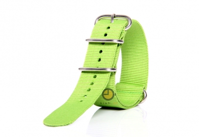 Uhrenarmband 24mm grün Nylon