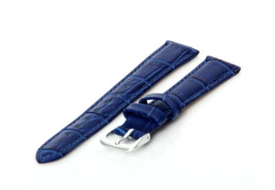 Uhrenarmband 14mm Blau Leder