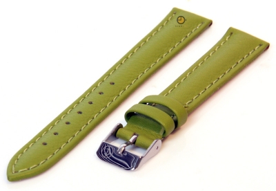 Uhrenarmband 14mm Grün Kalbsleder