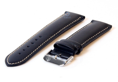 Uhrenarmband 26mm schwarz Leder
