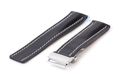 Breitling Ersatzarmband 22mm schwarz Leder