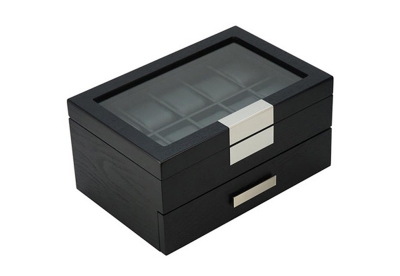 Design Uhrenbox für 20 Uhren- schwarz
