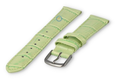 Damundgröße Lederband (Kroko) - 16mm - Apfelgrün